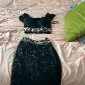 Dressy 2 piece black dress